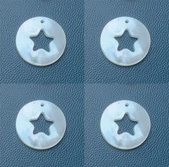 Dije Estrella Un Ojal Madre Perla Dije - Accesorios Rubi