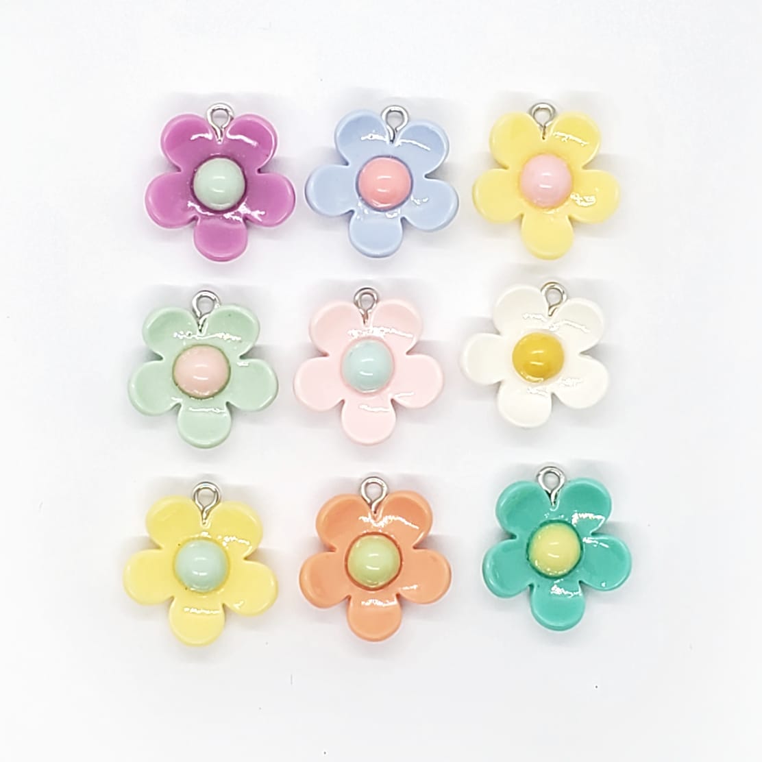 Dije Flor de Acrílico Dije - Accesorios Rubi