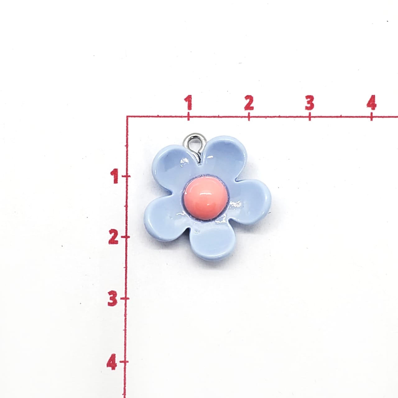 Dije Flor de Acrílico Dije - Accesorios Rubi