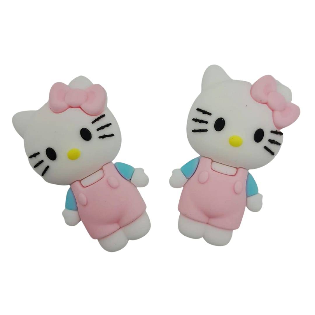 Dije Hello Kitty Overol Rosa de Goma XG Dije - Accesorios Rubi