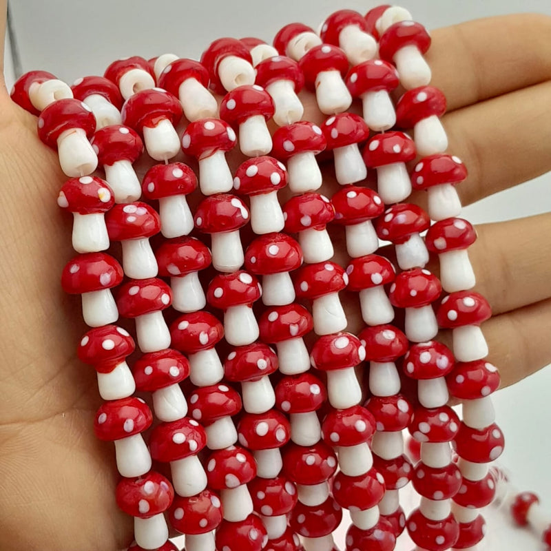 Dije Hongo Rojo de Ceramica Dije - Accesorios Rubi