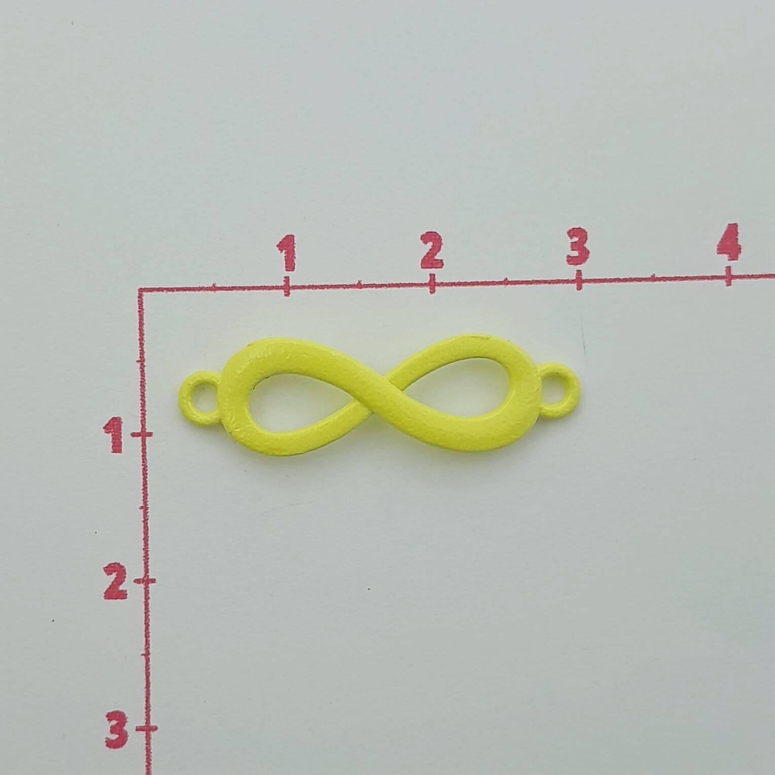 Dije Infinito Doble Ojal Esmaltado de Metal Dije - Accesorios Rubi