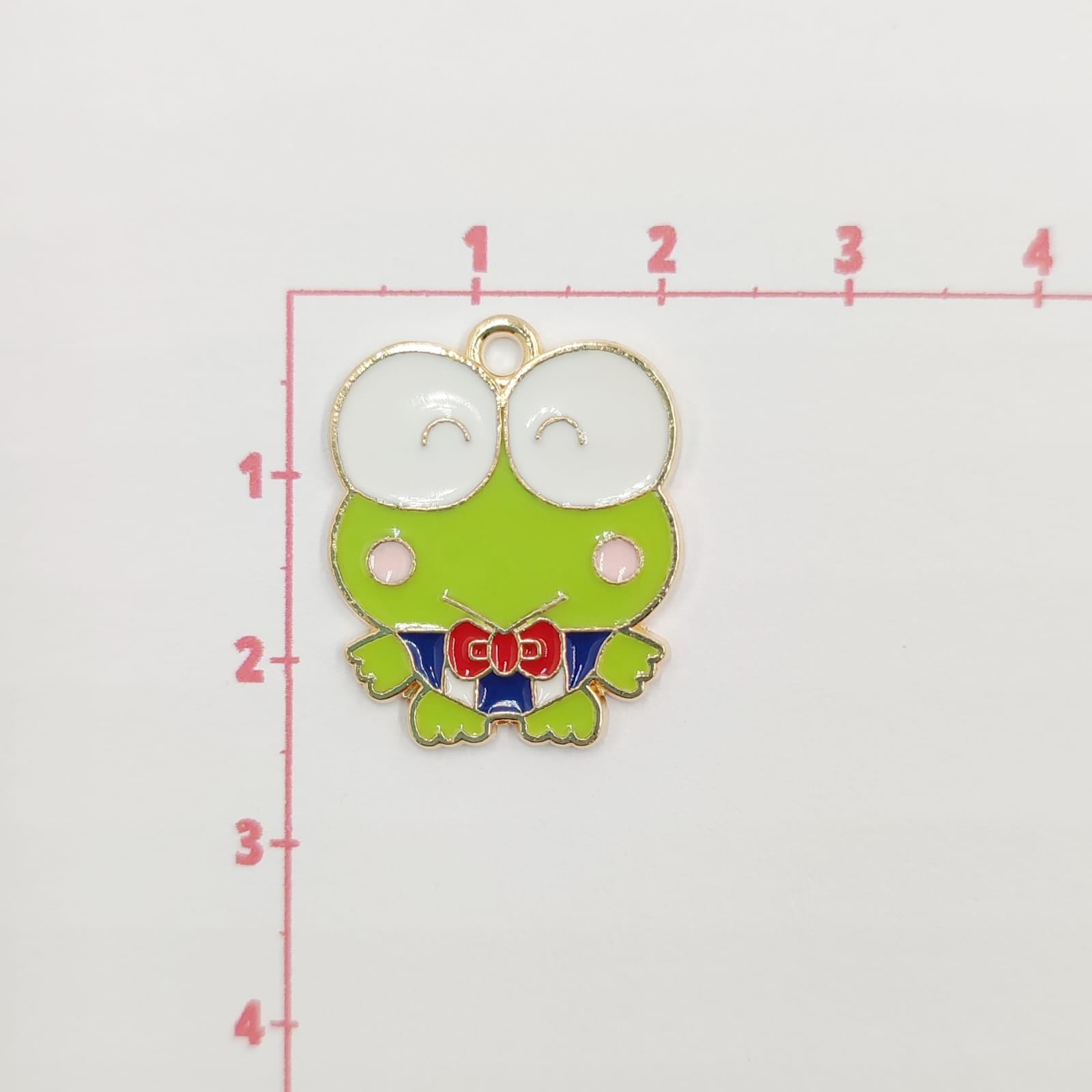 Dije Keroppi Esmaltado de Metal Dije - Accesorios Rubi