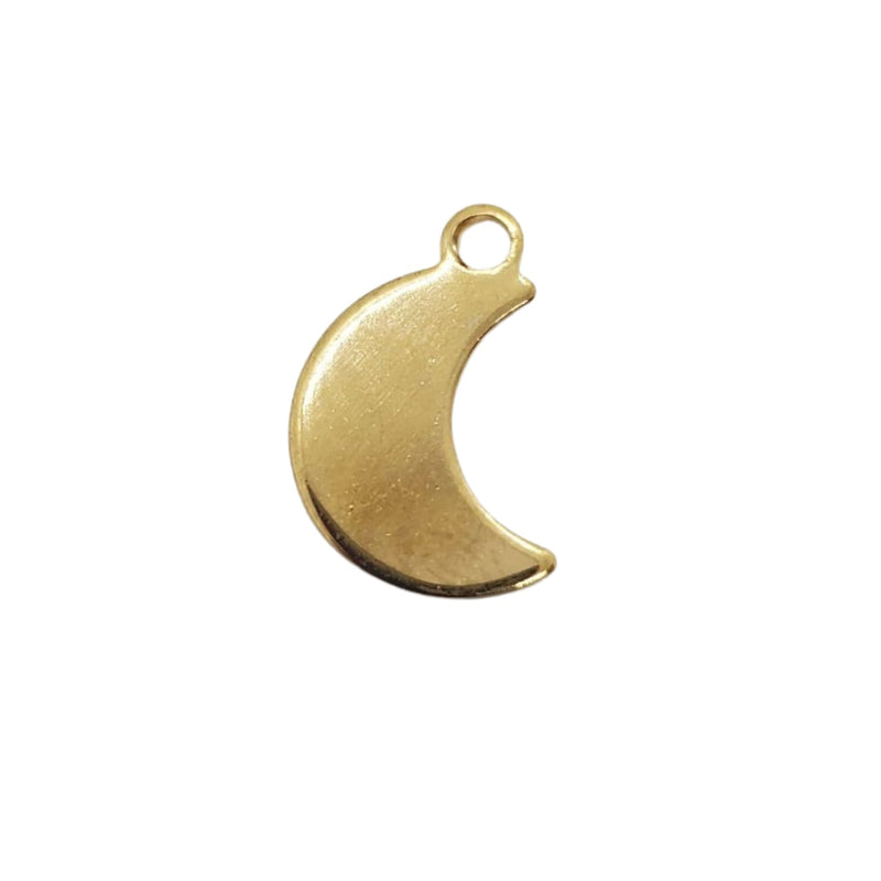 Dije Luna Lisa de Acero Inoxidable Acero inoxidable - Accesorios Rubi
