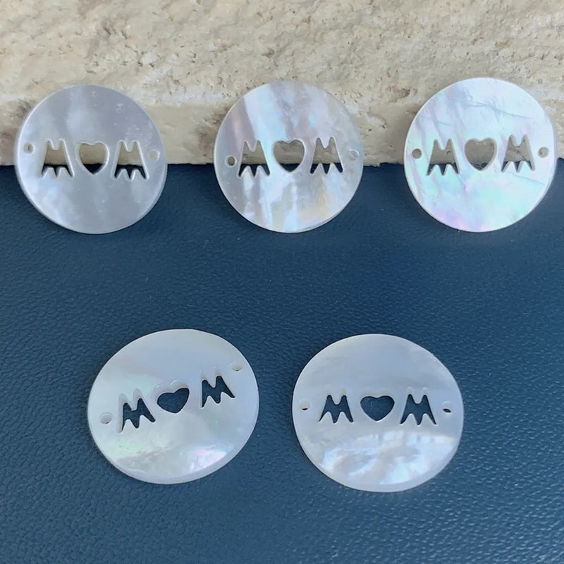 Dije Mom Doble Ojal Madre Perla Dije - Accesorios Rubi