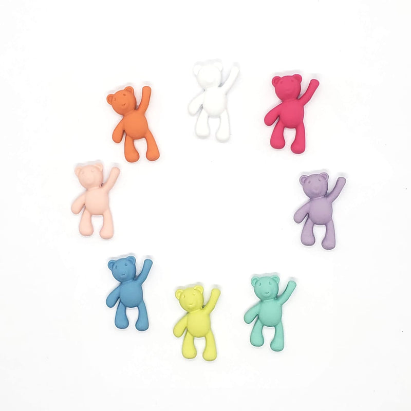 Dije Oso Mate Esmaltado Dije - Accesorios Rubi