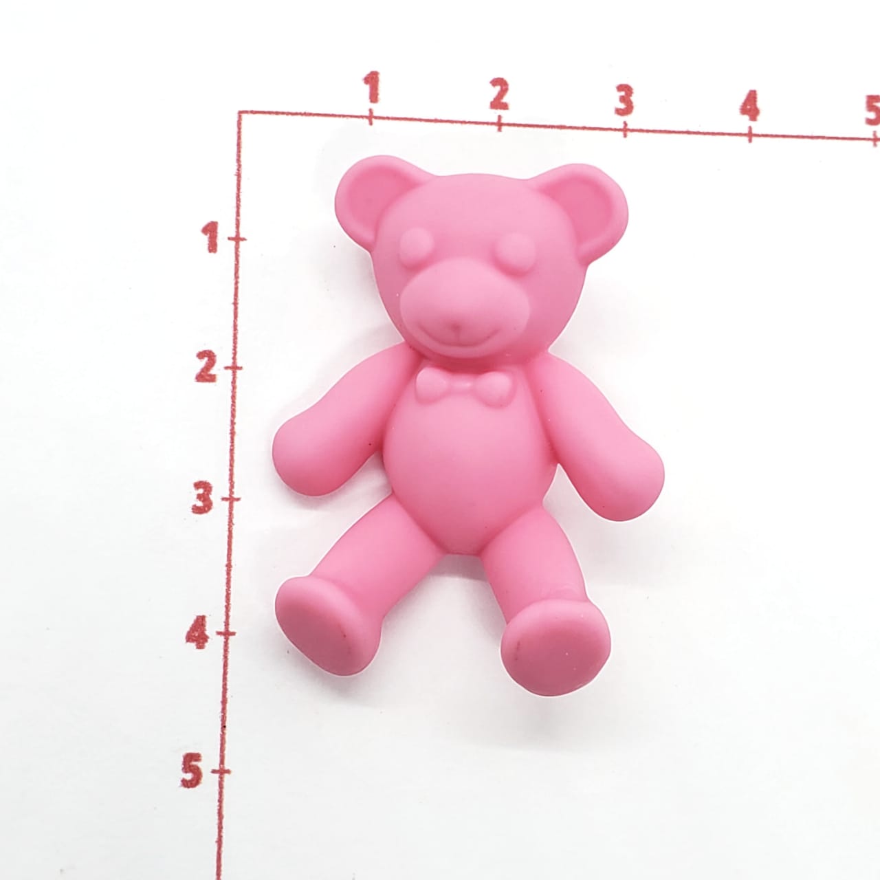 Dije Oso Mate Transversal de Acrílico Dije - Accesorios Rubi