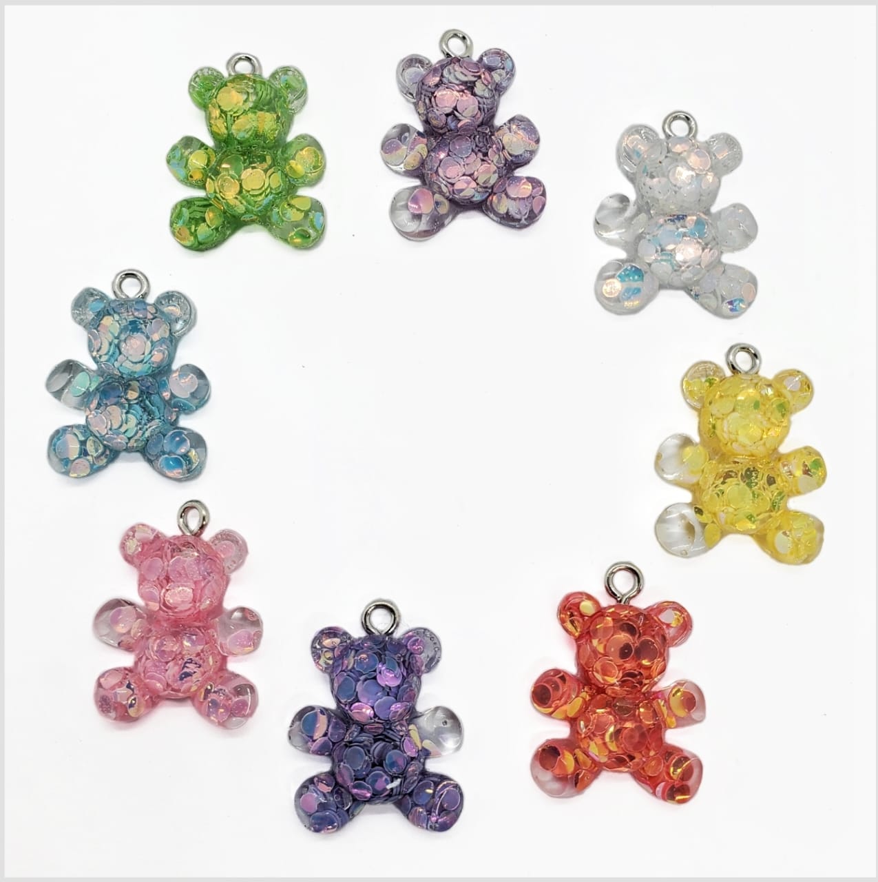 Dije Oso con Glitter Dije - Accesorios Rubi