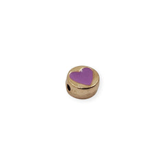 Dije Pastilla con Corazón Esmaltado Dije - Accesorios Rubi