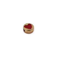 Dije Pastilla con Corazón Esmaltado Dije - Accesorios Rubi