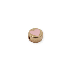 Dije Pastilla con Corazón Esmaltado Dije - Accesorios Rubi