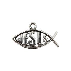 Dije Pez Cristiano Jesús de Metal Dije - Accesorios Rubi