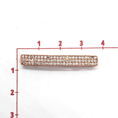 Dije Placa Delgada con Zirconia Blanca Micropave Latón Dije - Accesorios Rubi
