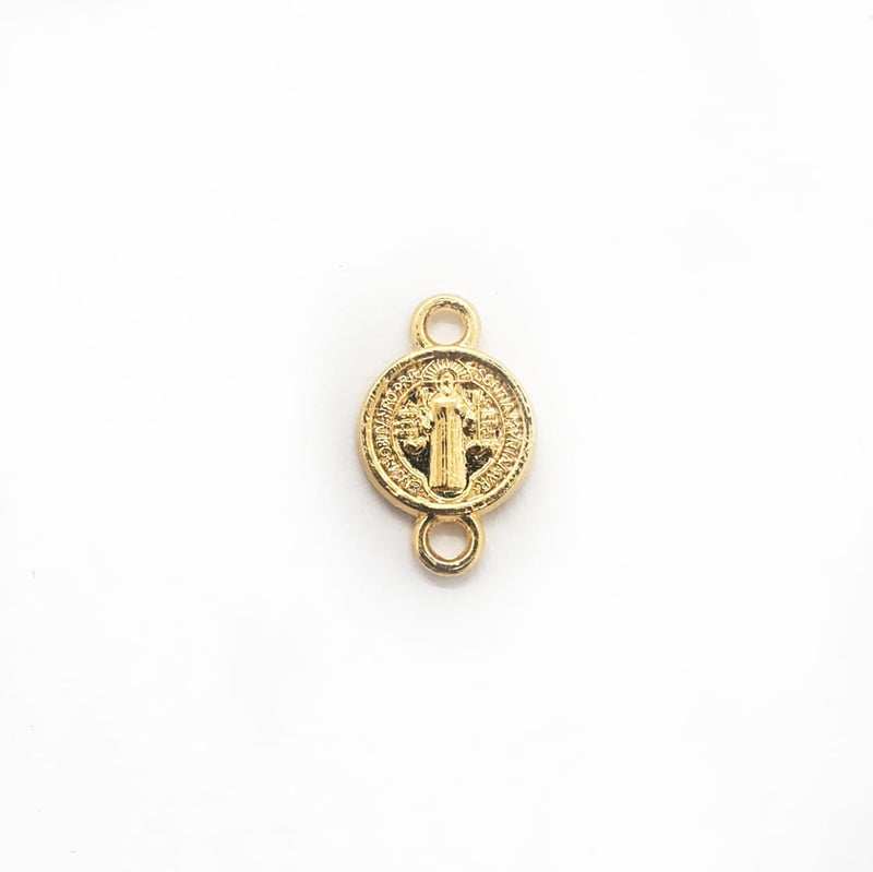 Dije San Benito Doble Ojal Chapa 24 K Dije - Accesorios Rubi