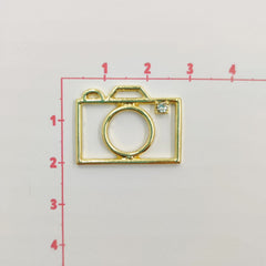 Dije Silueta de Cámara de Metal Dije - Accesorios Rubi