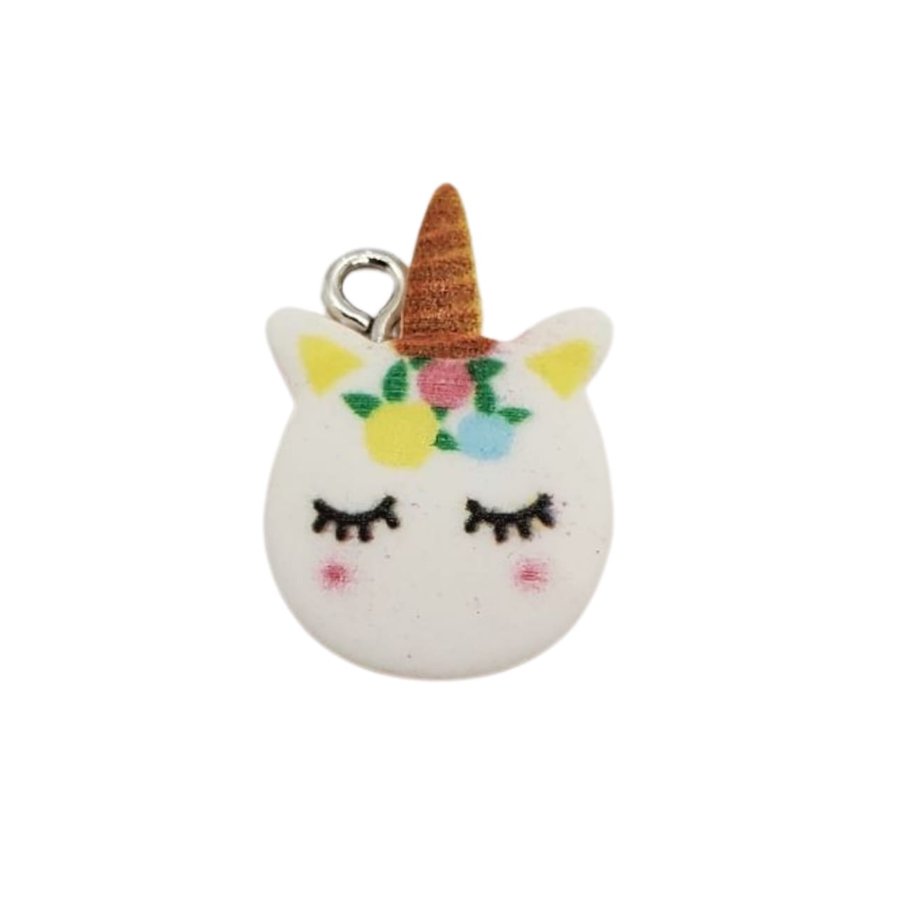 Dije Unicornio con Ojal Resina Dije - Accesorios Rubi