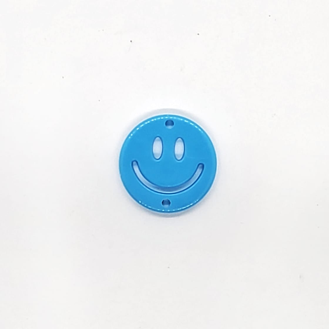 Dije Carita Feliz Doble Ojillo de Acrílico Dije - Accesorios Rubi