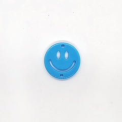 Dije Carita Feliz Doble Ojillo de Acrílico Dije - Accesorios Rubi