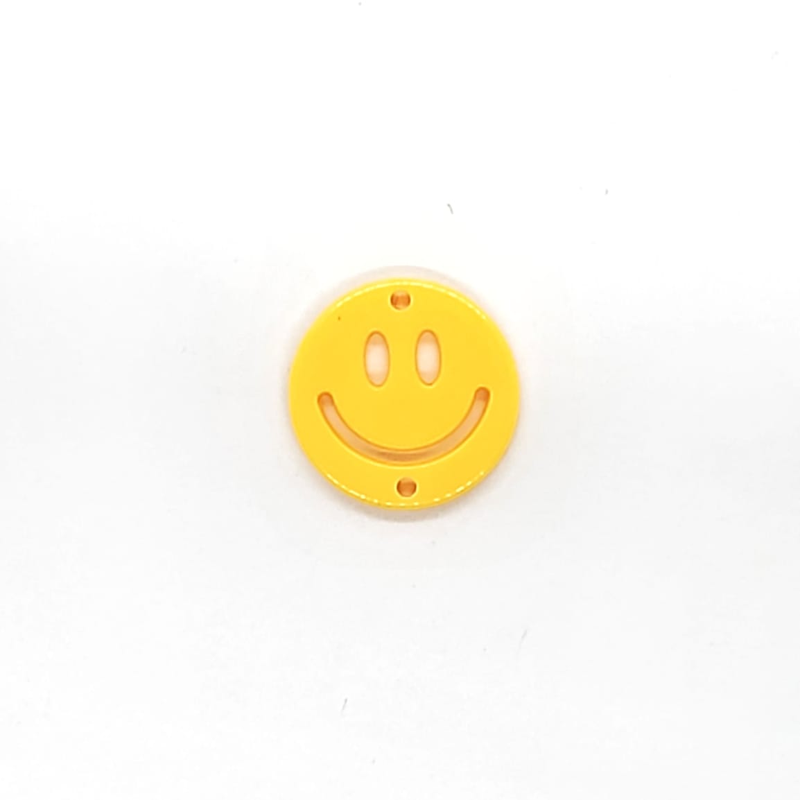 Dije Carita Feliz Doble Ojillo de Acrílico Dije - Accesorios Rubi