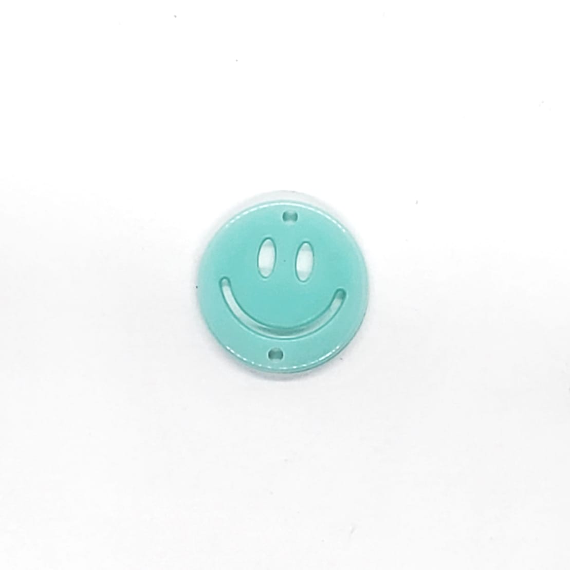 Dije Carita Feliz Doble Ojillo de Acrílico Dije - Accesorios Rubi