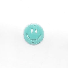 Dije Carita Feliz Doble Ojillo de Acrílico Dije - Accesorios Rubi