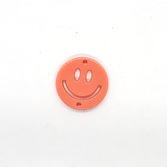 Dije Carita Feliz Doble Ojillo de Acrílico Dije - Accesorios Rubi