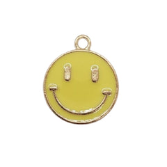 Dije Carita Feliz Esmaltada Metal Dije - Accesorios Rubi
