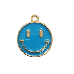 Dije Carita Feliz Esmaltada Metal Dije - Accesorios Rubi