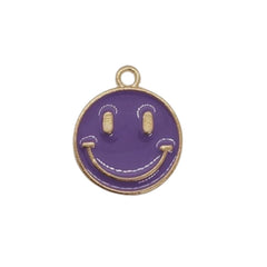 Dije Carita Feliz Esmaltada Metal Dije - Accesorios Rubi