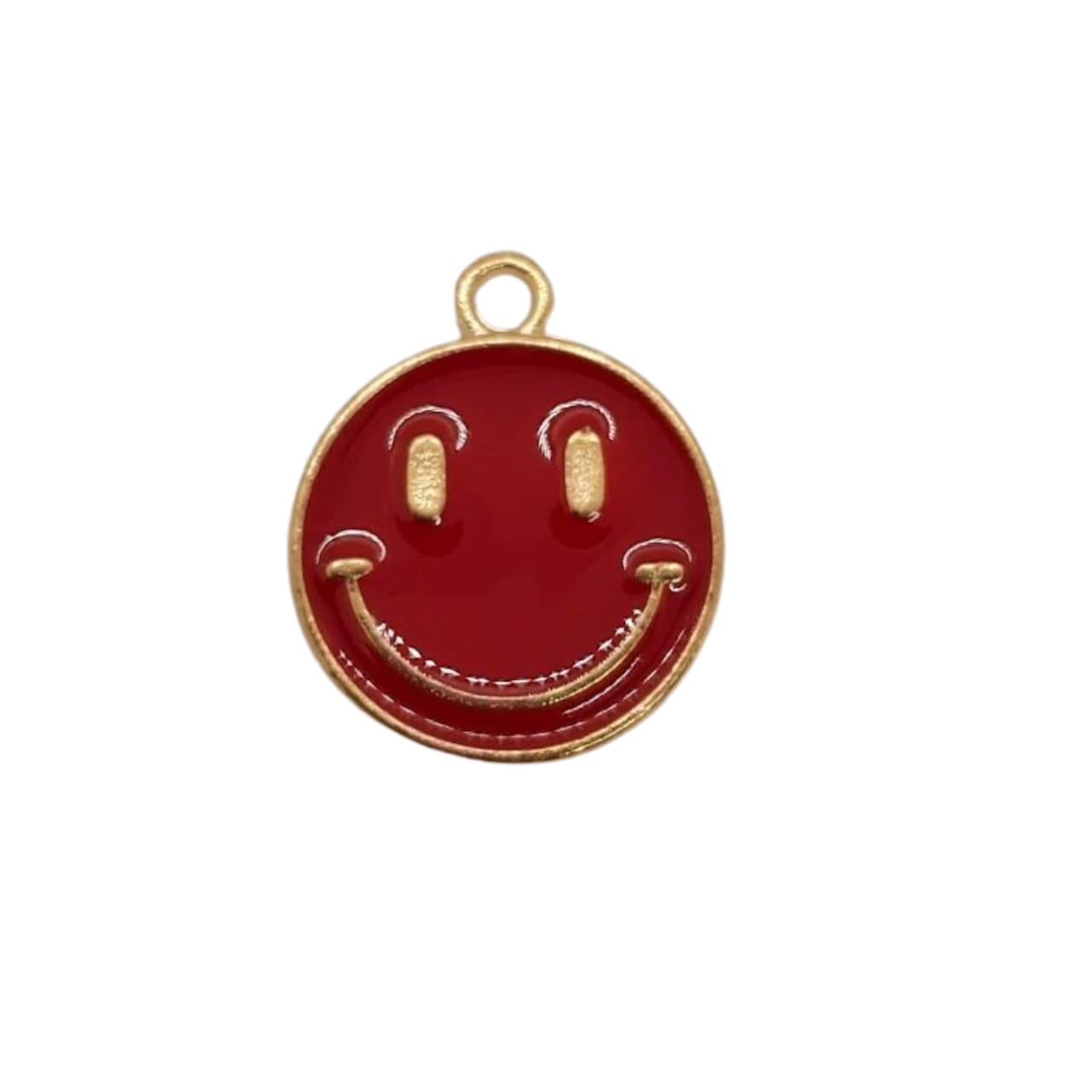 Dije Carita Feliz Esmaltada Metal Dije - Accesorios Rubi