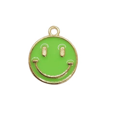 Dije Carita Feliz Esmaltada Metal Dije - Accesorios Rubi
