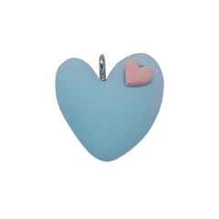Dije Corazón Doble de Arcilla Dije - Accesorios Rubi