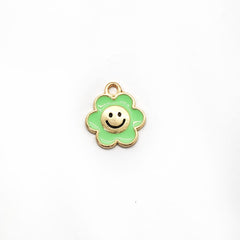 Dije Flor Carita Feliz Esmaltada Dije - Accesorios Rubi