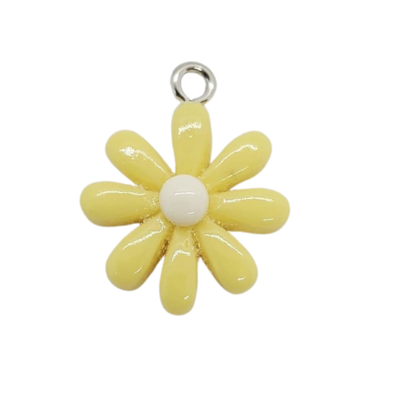 Dije Flor Un Ojal de Acrílico Dije - Accesorios Rubi