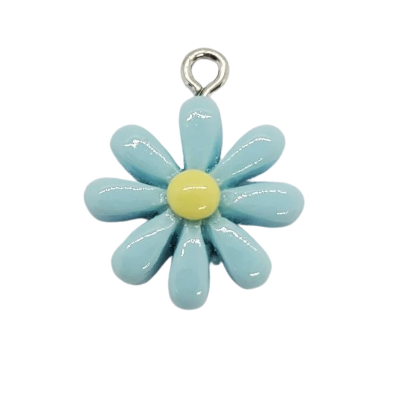 Dije Flor Un Ojal de Acrílico Dije - Accesorios Rubi