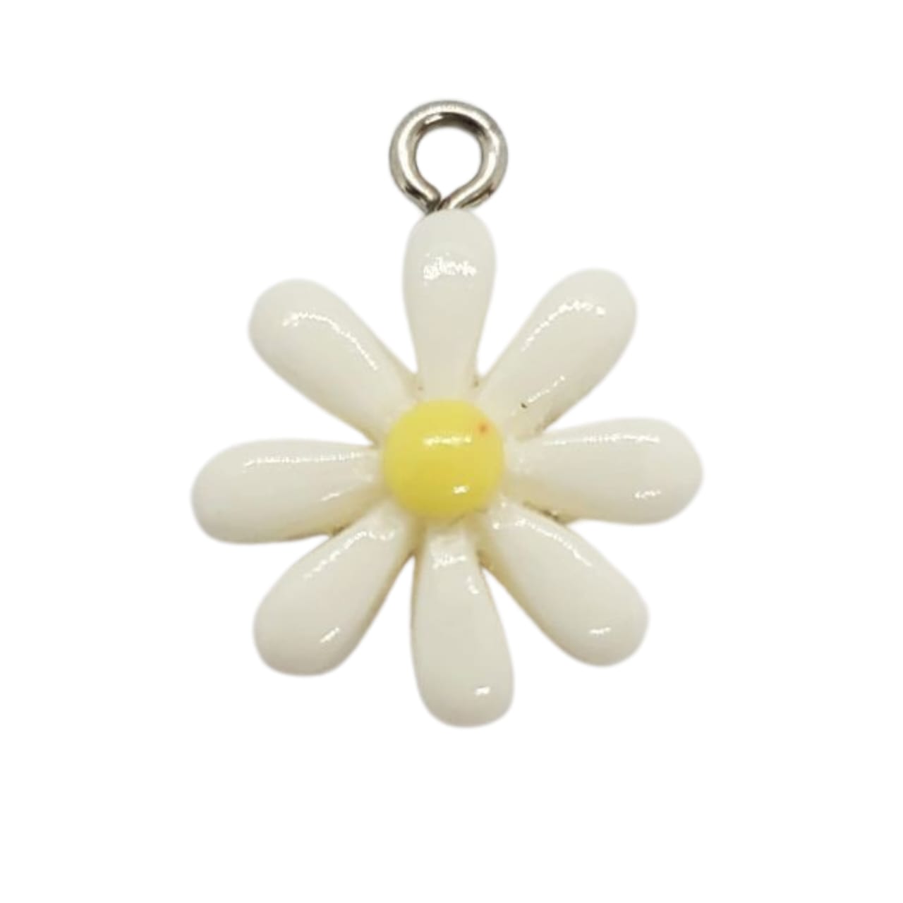 Dije Flor Un Ojal de Acrílico Dije - Accesorios Rubi