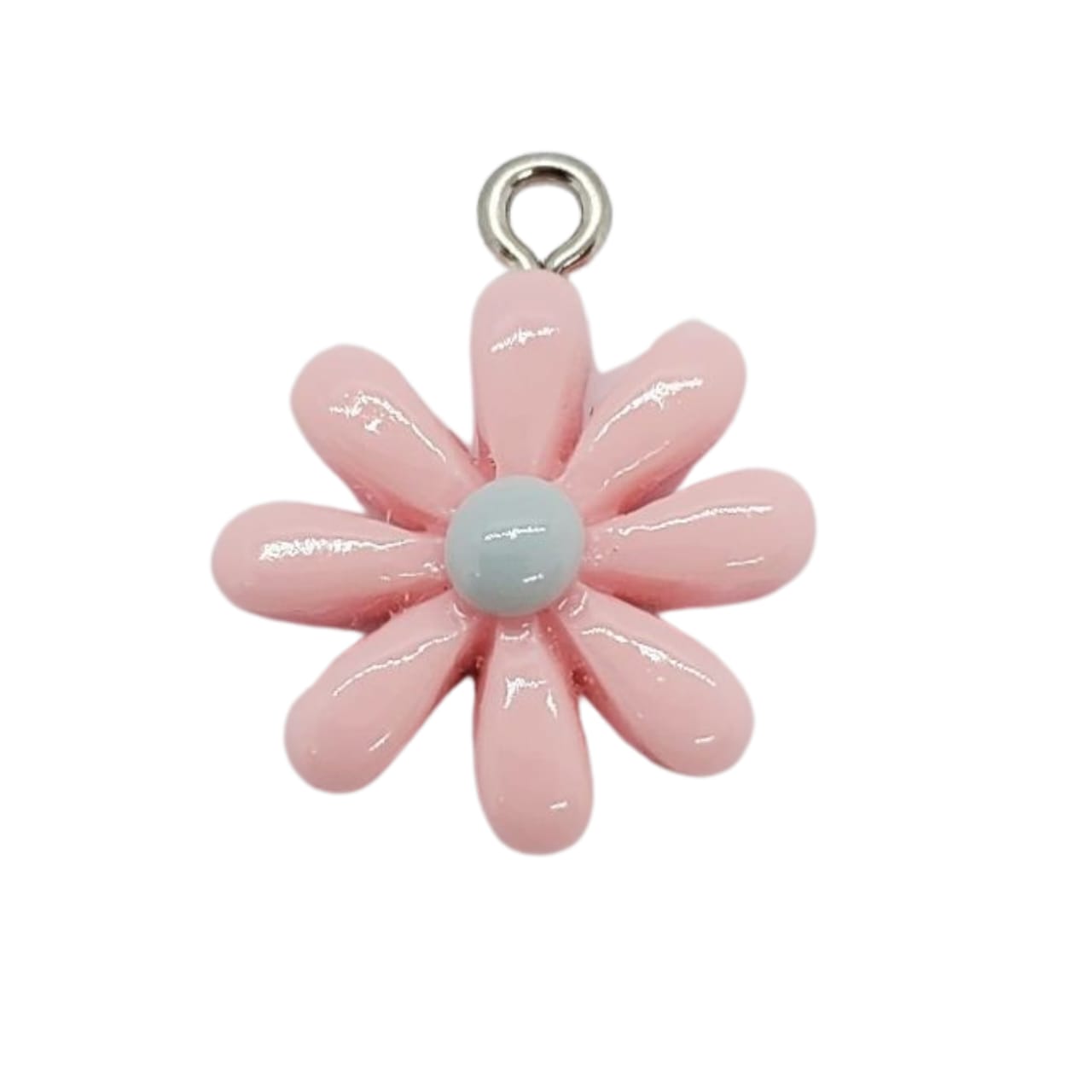 Dije Flor Un Ojal de Acrílico Dije - Accesorios Rubi