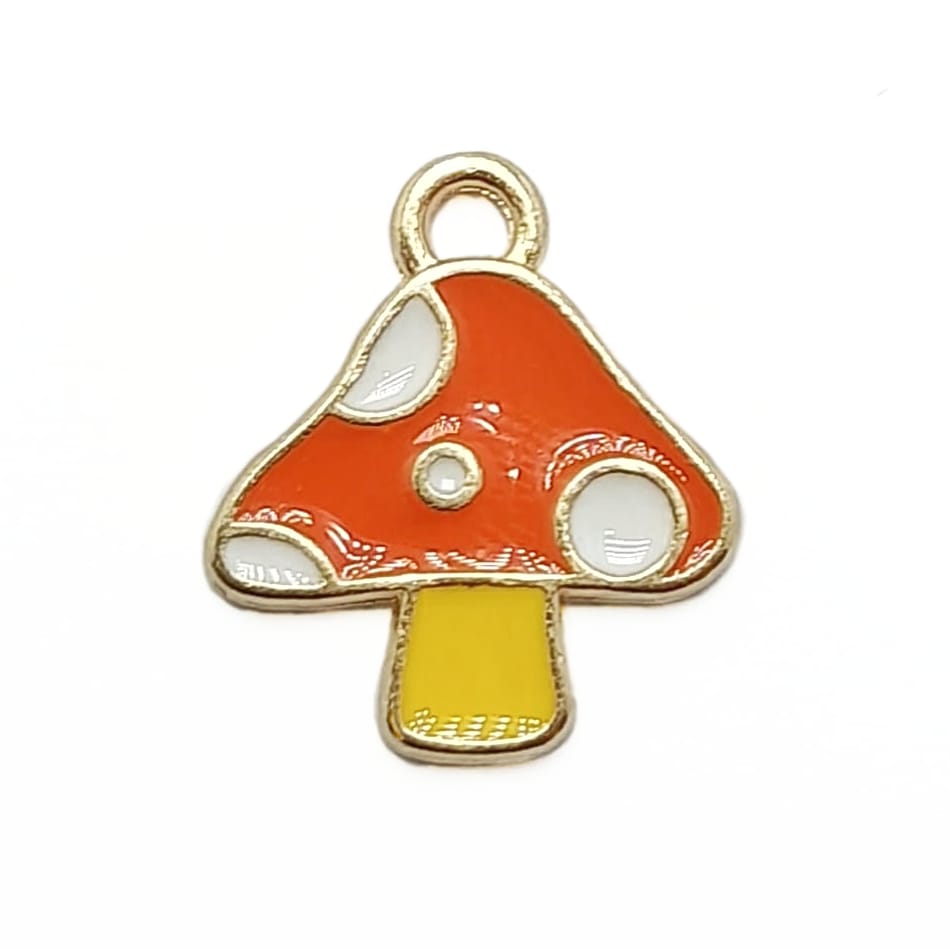 Dije Hongo Un Ojal Esmaltado Dije - Accesorios Rubi