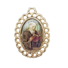 Dije Medalla Oval Religiosa 18K Para Bordar Dije - Accesorios Rubi