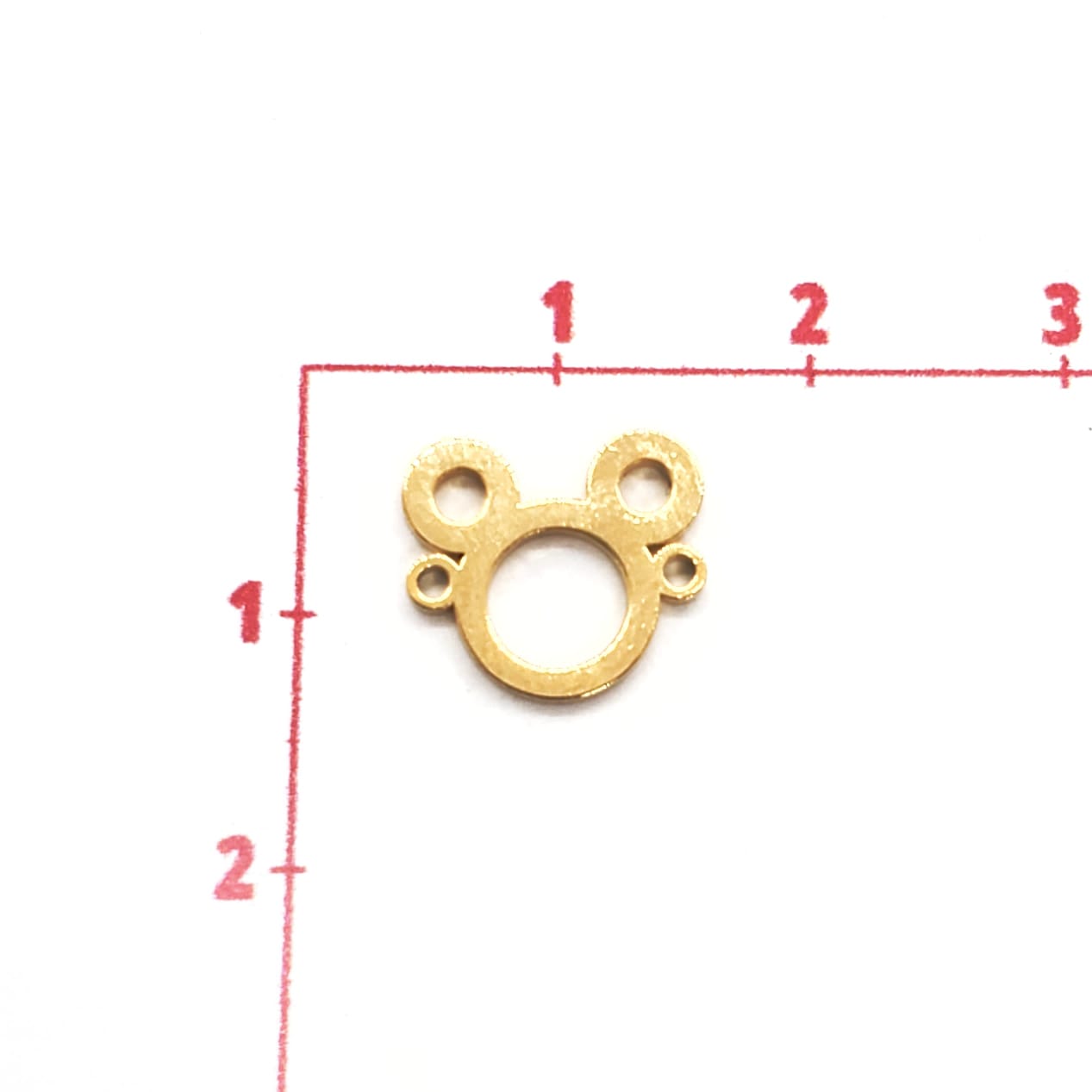 Dije Mickey Mouse Dorado de Acero Inoxidable Acero inoxidable - Accesorios Rubi