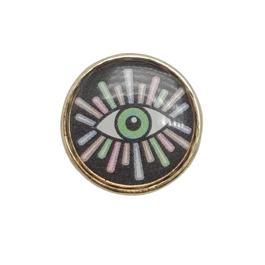 Dije Ojo Turco Luneta de Metal Dije - Accesorios Rubi