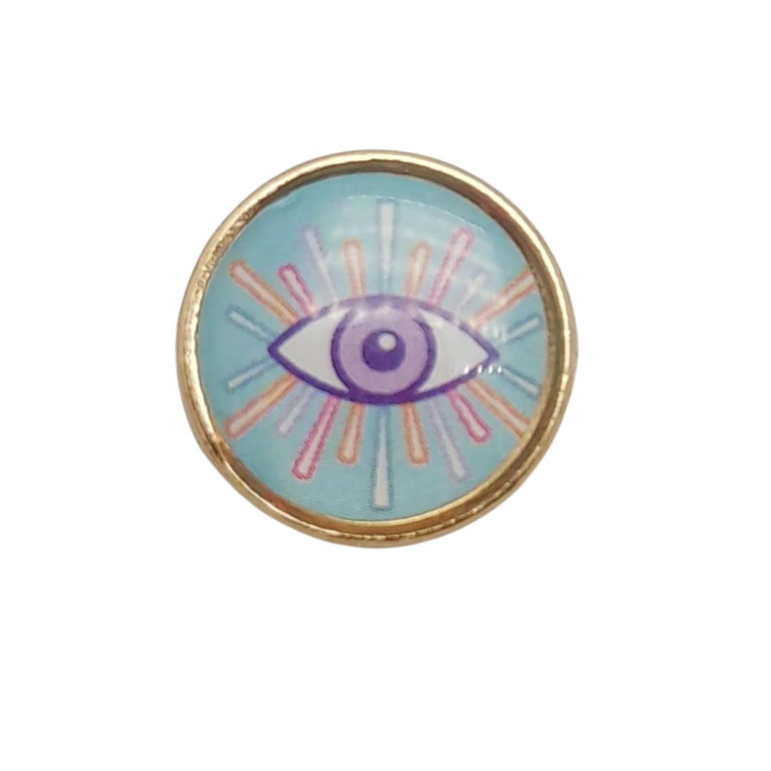 Dije Ojo Turco Luneta de Metal Dije - Accesorios Rubi