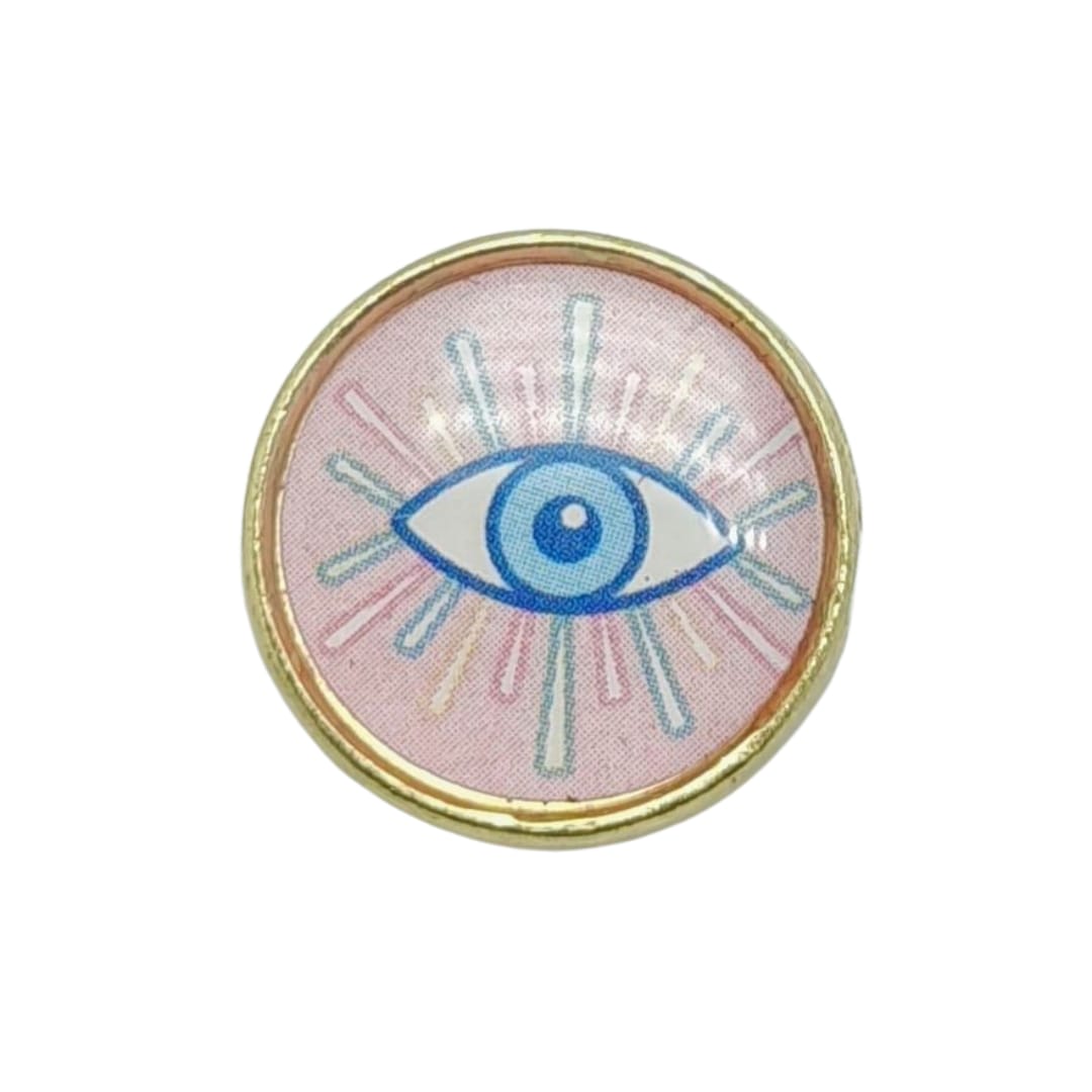 Dije Ojo Turco Luneta de Metal Dije - Accesorios Rubi