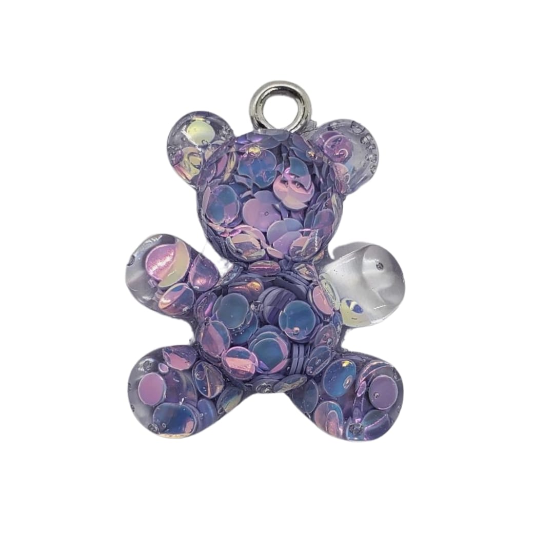Dije Oso con Glitter Dije - Accesorios Rubi