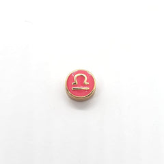 Dije Signo Zodiacal Esmaltado Chapa 18K Dije - Accesorios Rubi