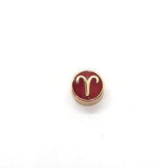 Dije Signo Zodiacal Esmaltado Chapa 18K Dije - Accesorios Rubi