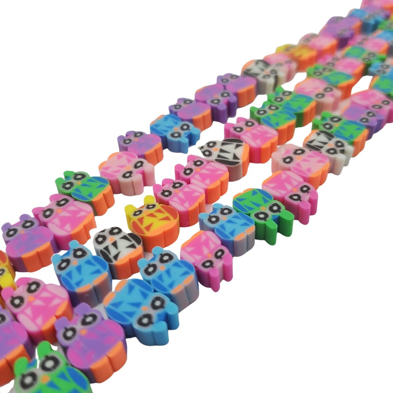 Fimo Búho Multicolor Fimo - Accesorios Rubi