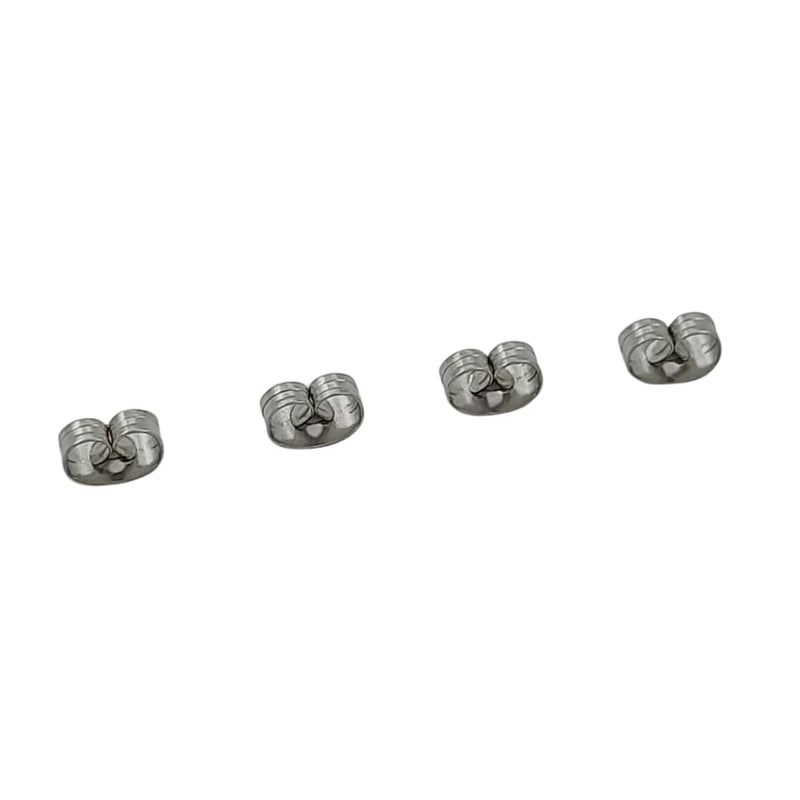 Mariposa para Aretes Plateada de Acero Inoxidable Acero inoxidable - Accesorios Rubi