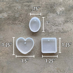 Molde de Silicona de The Bead Smith 3 Moldes Complementos - Accesorios Rubi