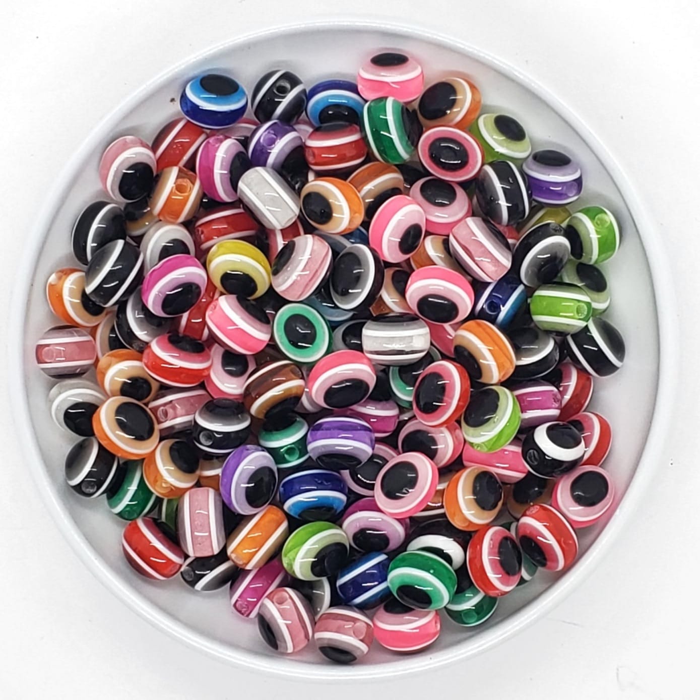 Ojo Turco Multicolor Oval de Acrílico acrilicos - Accesorios Rubi